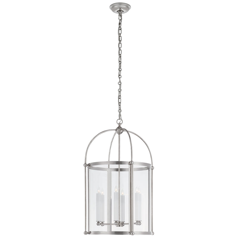 Visual Comfort Signature CHC 3451PN-CG Six Light Lantern, Polished Nickel