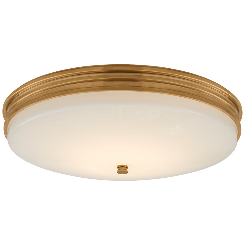Visual Comfort Signature CHC 4603AB-WG LED Flush Mount, Antique-Burnished Brass