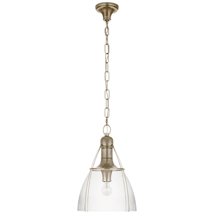 Visual Comfort Signature CHC 5475AN-CG One Light Pendant, Antique Nickel