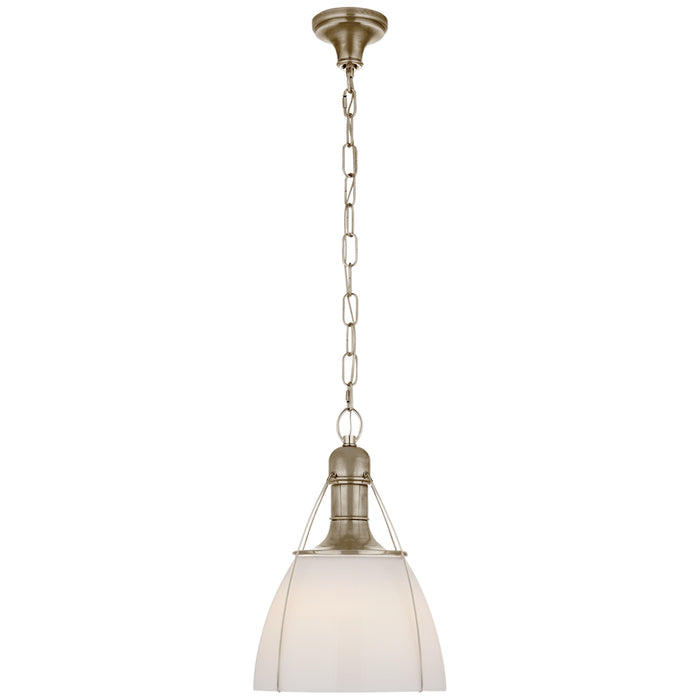 Visual Comfort Signature CHC 5475AN-WG One Light Pendant, Antique Nickel