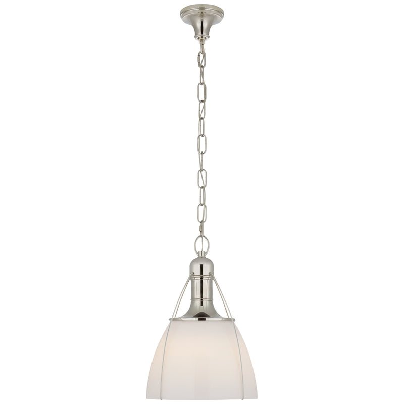 Visual Comfort Signature CHC 5475PN-WG One Light Pendant, Polished Nickel