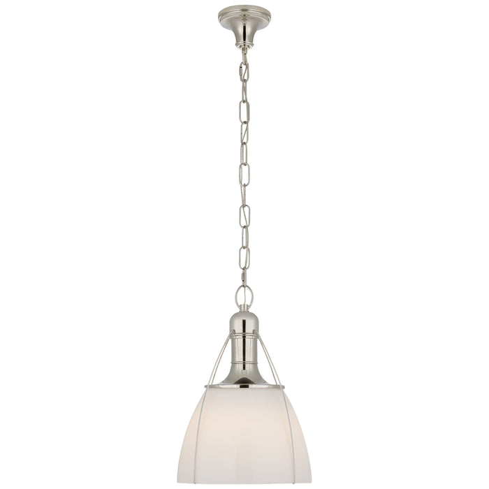 Visual Comfort Signature CHC 5475PN-WG One Light Pendant, Polished Nickel