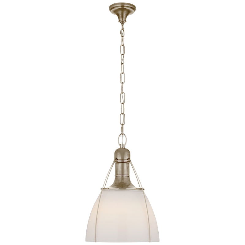 Visual Comfort Signature CHC 5476AN-WG One Light Pendant, Antique Nickel