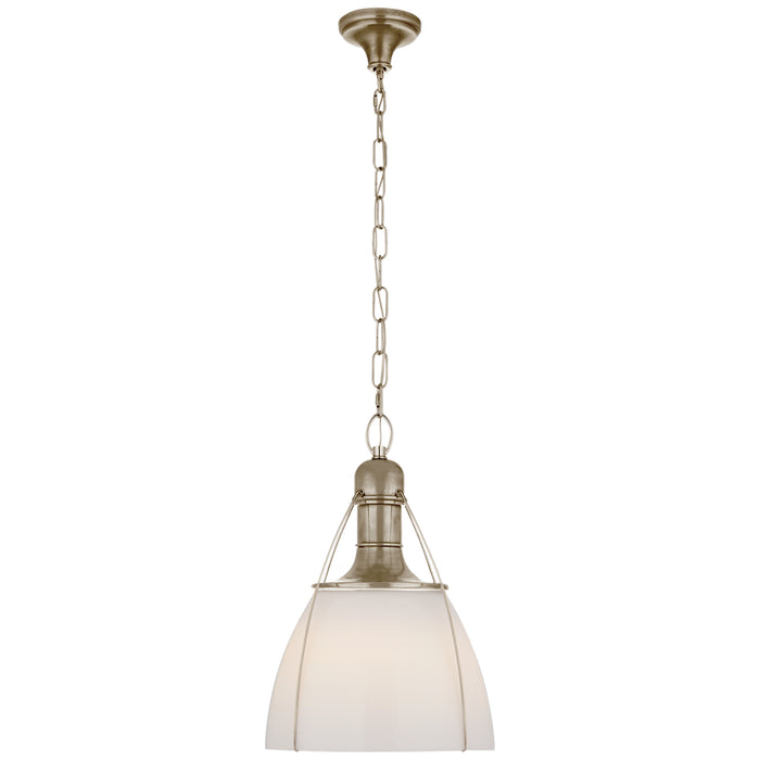Visual Comfort Signature CHC 5476AN-WG One Light Pendant, Antique Nickel