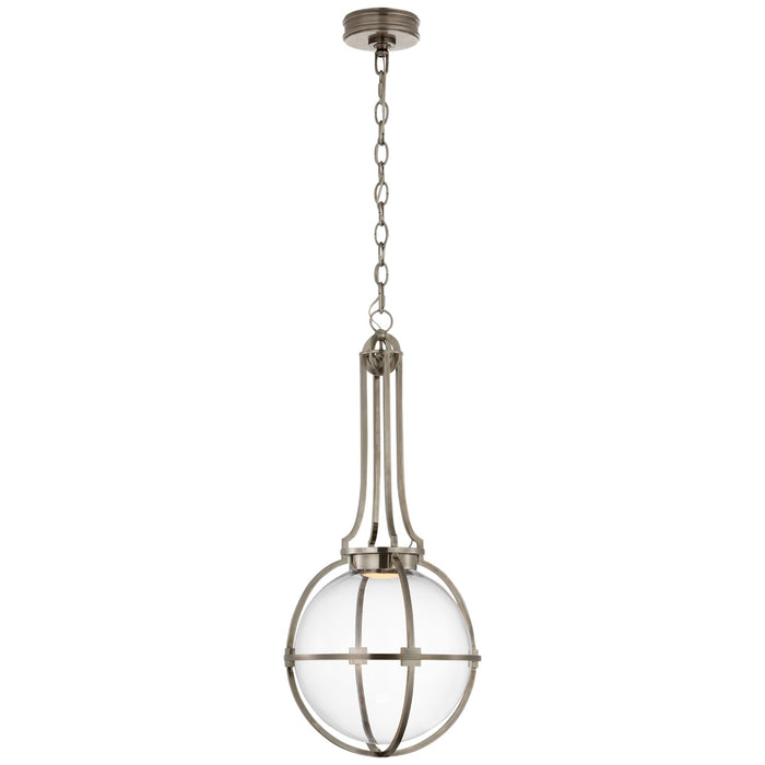 Visual Comfort Signature CHC 5478AN-CG LED Pendant, Antique Nickel