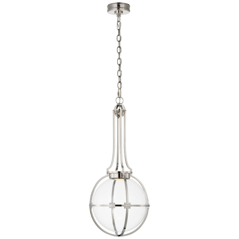 Visual Comfort Signature CHC 5478PN-CG LED Pendant, Polished Nickel