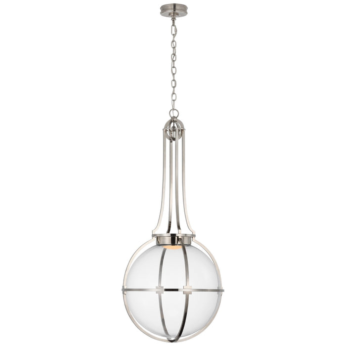 Visual Comfort Signature CHC 5479AN-CG LED Pendant, Antique Nickel