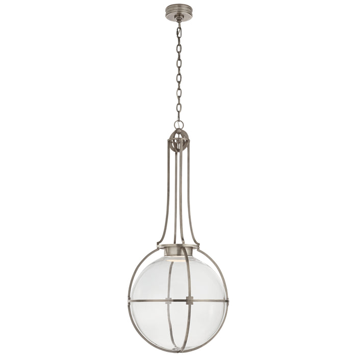 Visual Comfort Signature CHC 5479AN-CG LED Pendant, Antique Nickel