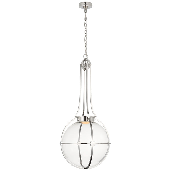 Visual Comfort Signature CHC 5479PN-CG LED Pendant, Polished Nickel