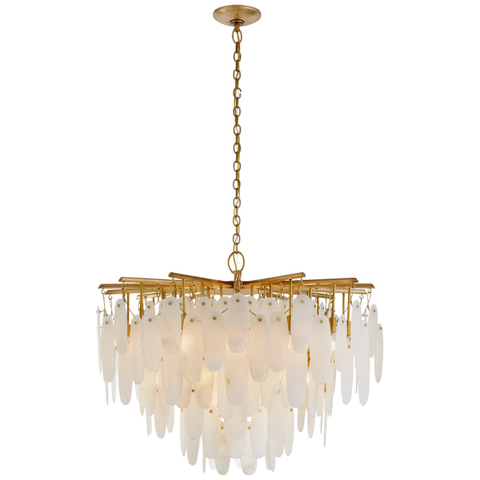 Visual Comfort Signature CHC 5911AB-ALB LED Chandelier, Antique-Burnished Brass