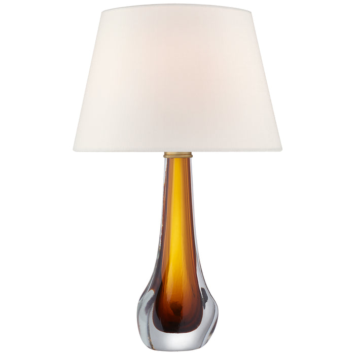 Visual Comfort Signature JN 3711AMB-L One Light Table Lamp, Amber Glass