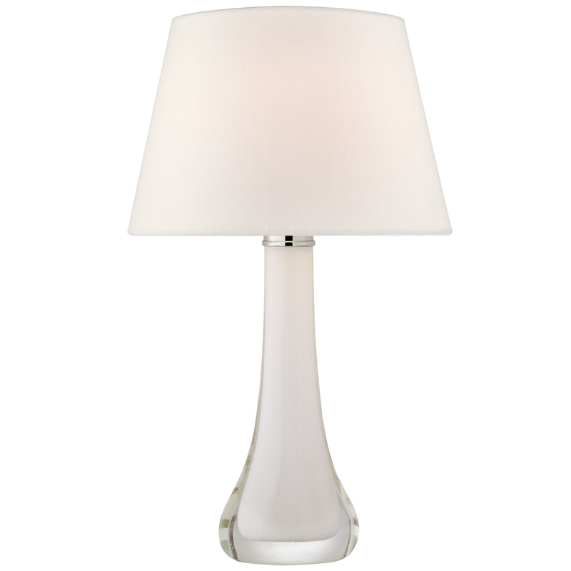Visual Comfort Signature JN 3711WHT-L One Light Table Lamp, White Glass