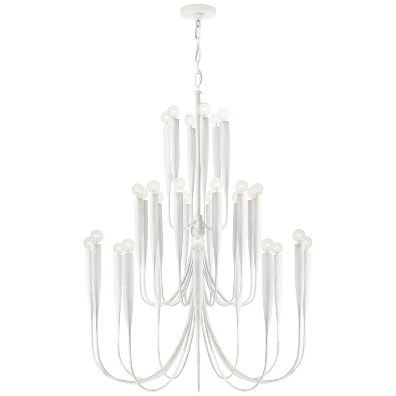 Visual Comfort Signature JN 5072PW 30 Light Chandelier, Plaster White