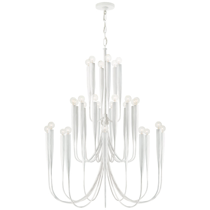 Visual Comfort Signature JN 5072PW 30 Light Chandelier, Plaster White