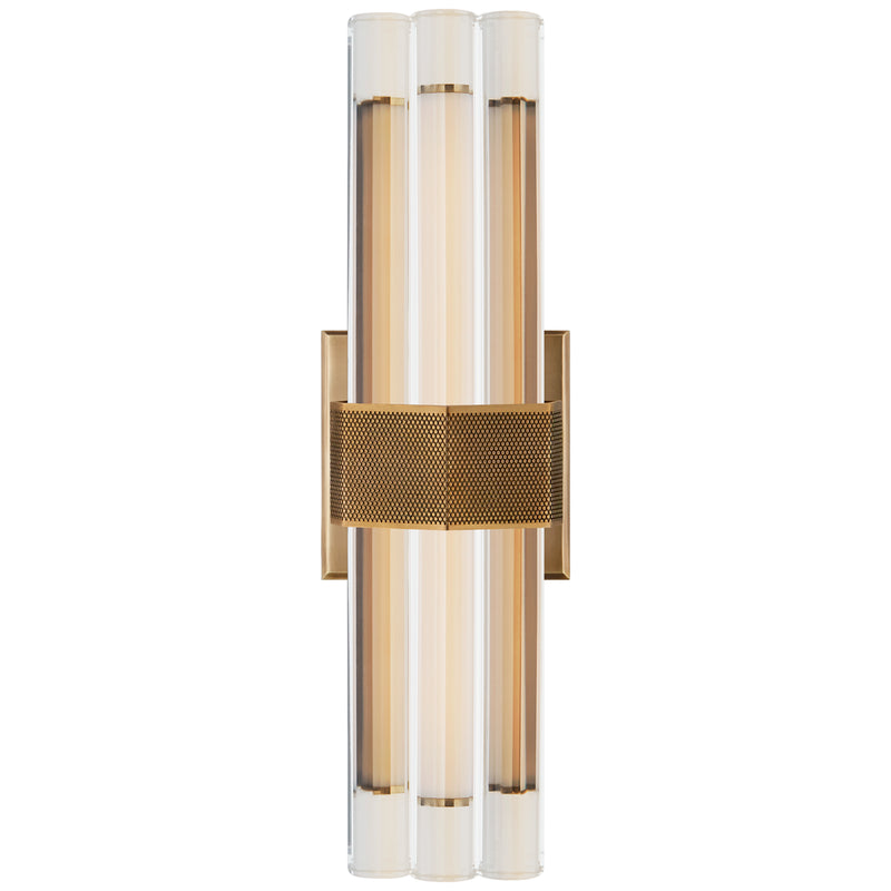 Visual Comfort Signature LR 2905HAB-CG LED Wall Sconce, Hand-Rubbed Antique Brass