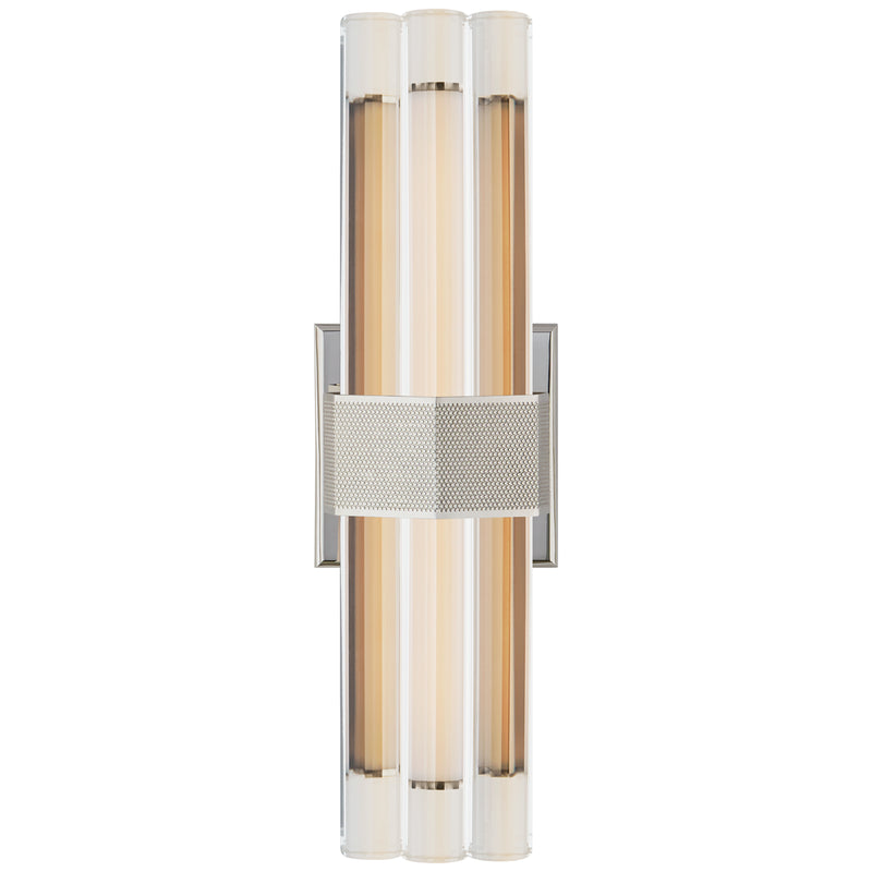 Visual Comfort Signature LR 2905PN-CG LED Wall Sconce, Polished Nickel