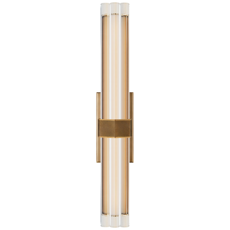 Visual Comfort Signature LR 2910HAB-CG LED Wall Sconce, Hand-Rubbed Antique Brass
