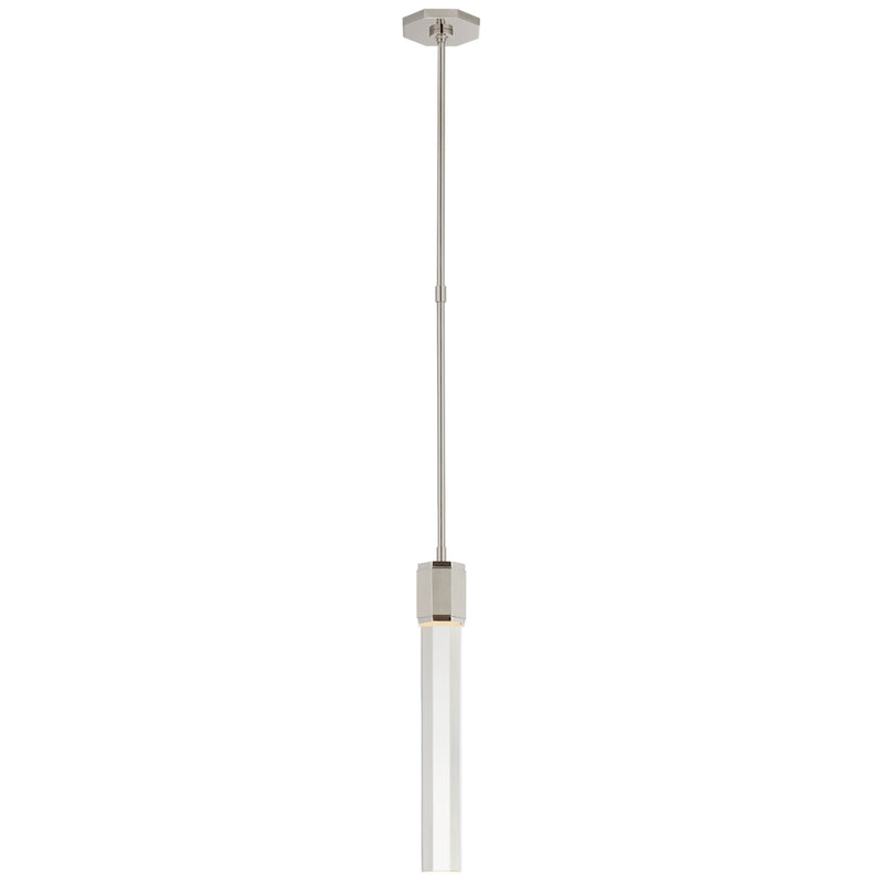 Visual Comfort Signature LR 5911PN-CG LED Pendant, Polished Nickel