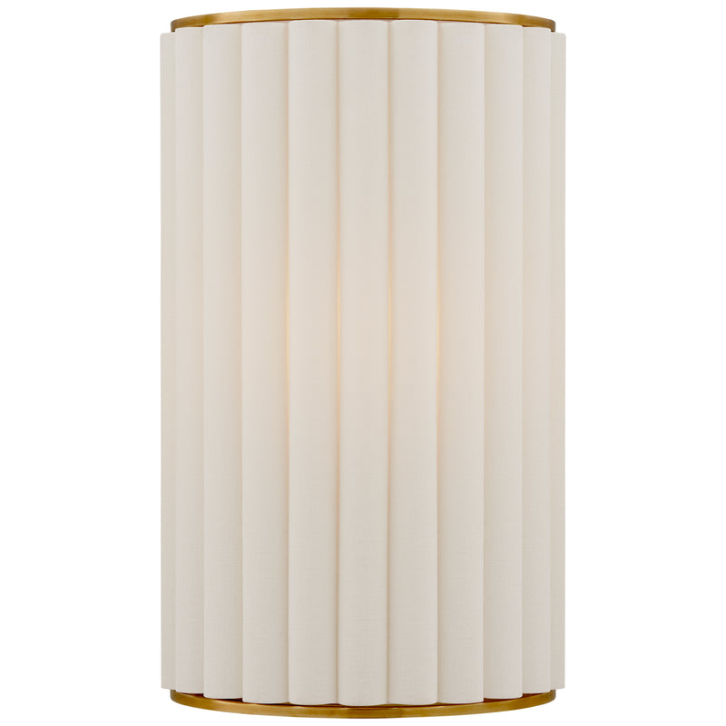 Visual Comfort Signature S 2440HAB-L One Light Wall Sconce, Hand-Rubbed Antique Brass