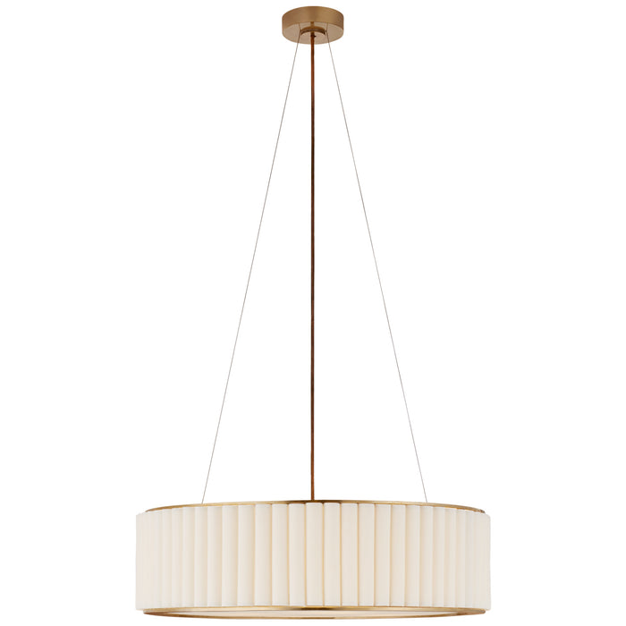 Visual Comfort Signature S 5440HAB-L Four Light Pendant, Hand-Rubbed Antique Brass