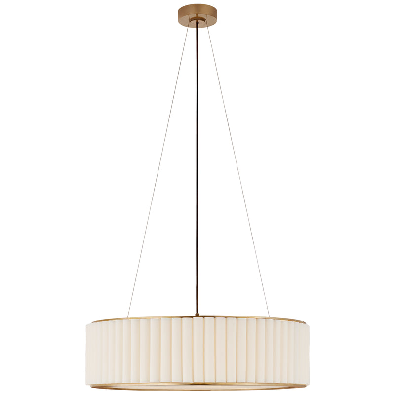 Visual Comfort Signature S 5440HAB-L Four Light Pendant, Hand-Rubbed Antique Brass