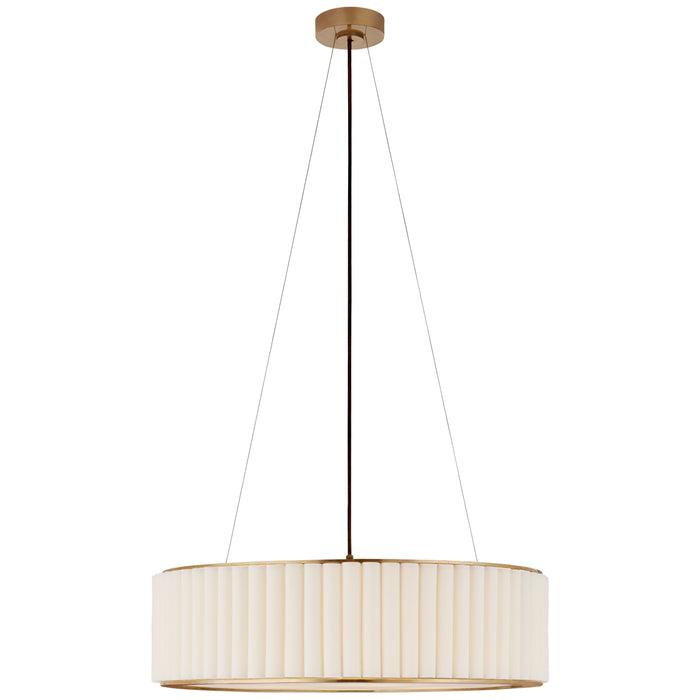 Visual Comfort Signature S 5440HAB-L Four Light Pendant, Hand-Rubbed Antique Brass