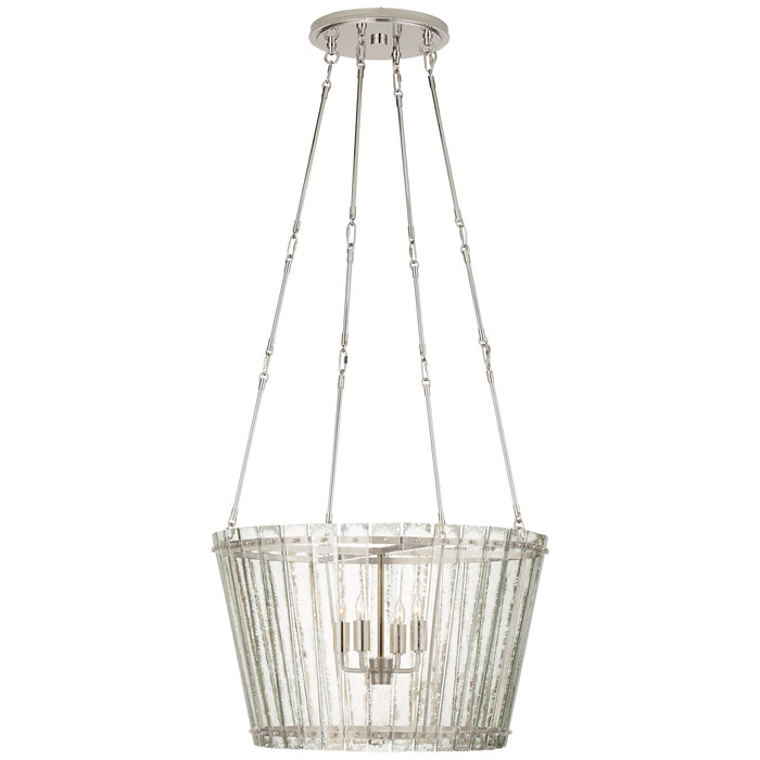 Visual Comfort Signature S 5653PN-AM Four Light Chandelier, Polished Nickel
