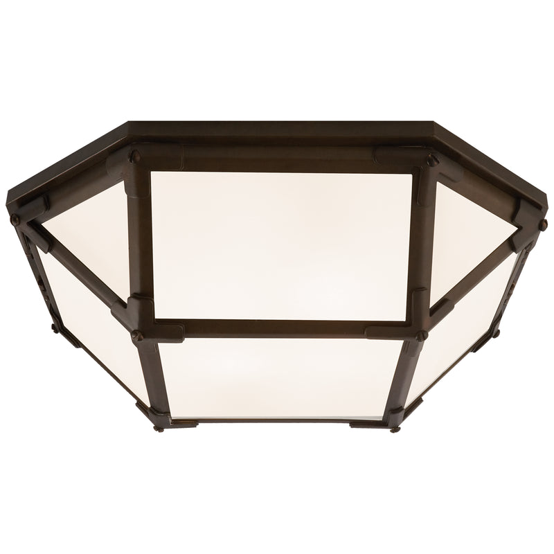 Visual Comfort Signature SK 4008AZ-WG LED Flush Mount, Antique Zinc
