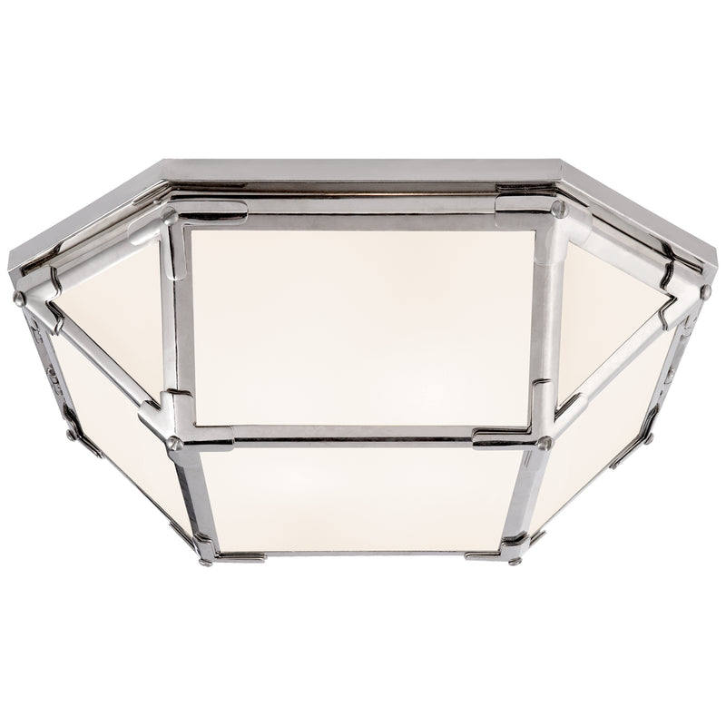 Visual Comfort Signature SK 4008PN-WG LED Flush Mount, Polished Nickel