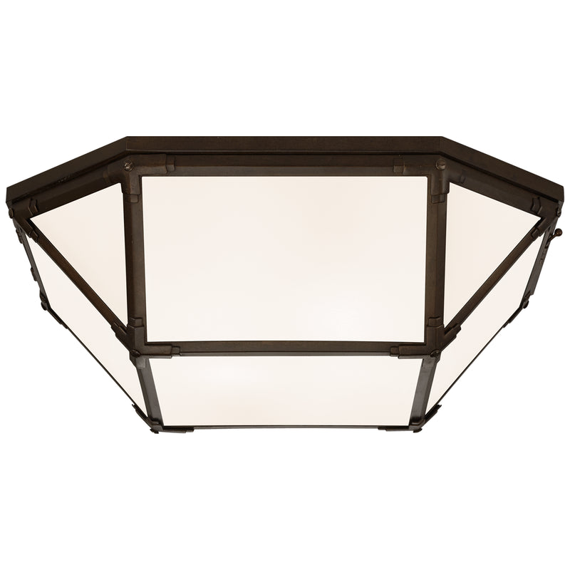 Visual Comfort Signature SK 4009AZ-WG LED Flush Mount, Antique Zinc
