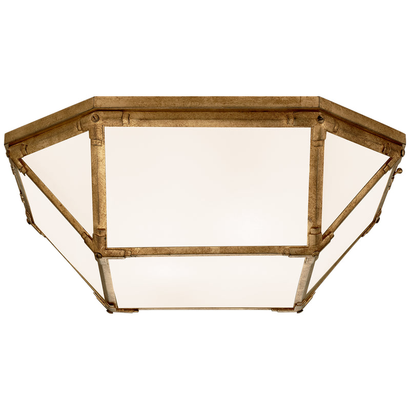 Visual Comfort Signature SK 4009GI-WG LED Flush Mount, Gilded Iron