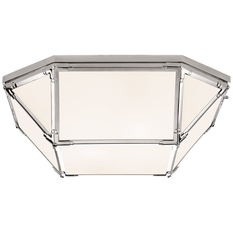 Visual Comfort Signature SK 4009PN-WG LED Flush Mount, Polished Nickel