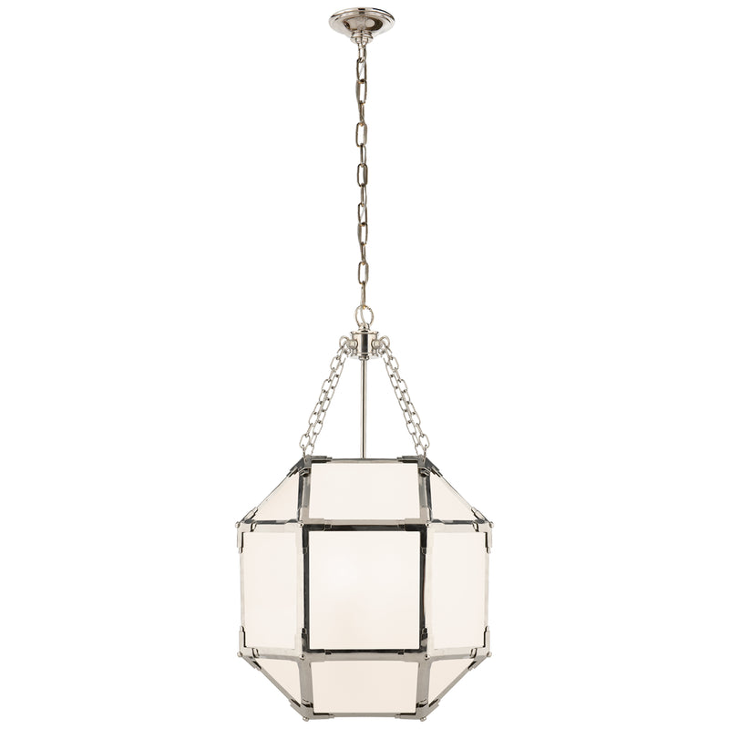 Visual Comfort Signature SK 5008PN-WG Three Light Lantern, Polished Nickel