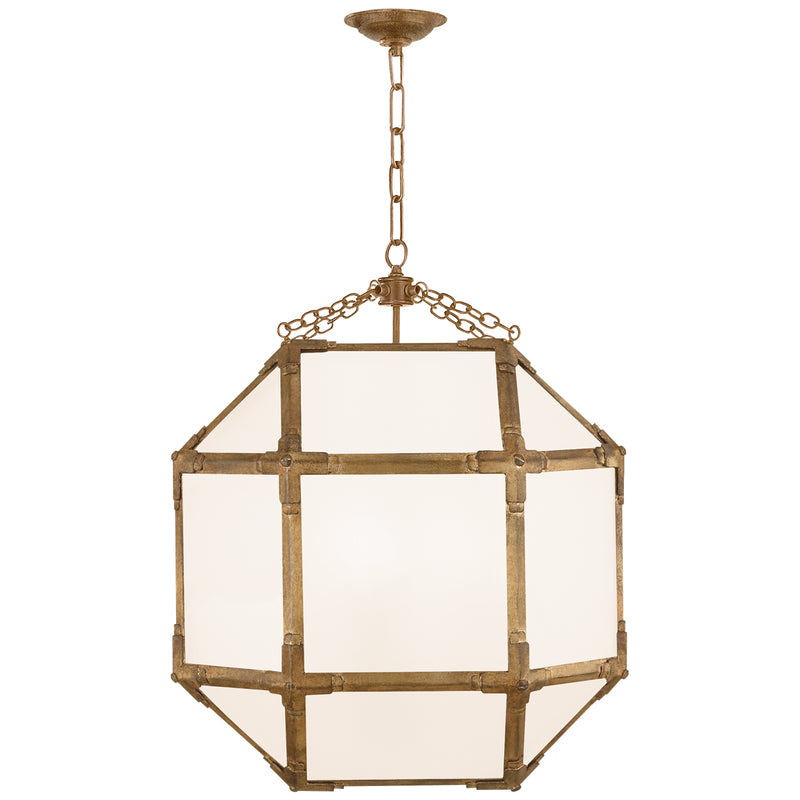 Visual Comfort Signature SK 5009GI-WG Three Light Lantern, Gilded Iron