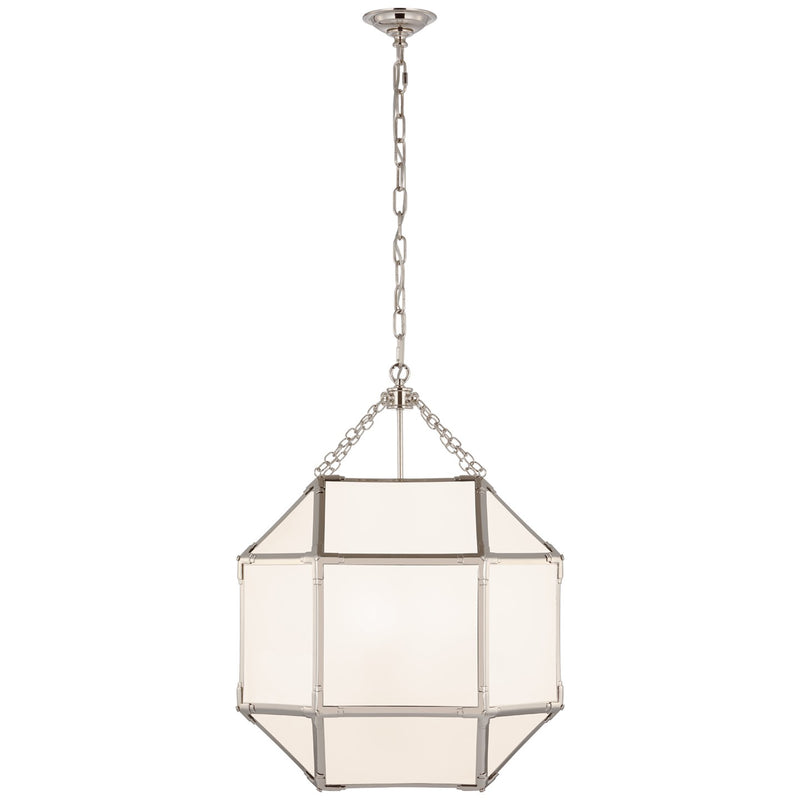Visual Comfort Signature SK 5009PN-WG Three Light Lantern, Polished Nickel