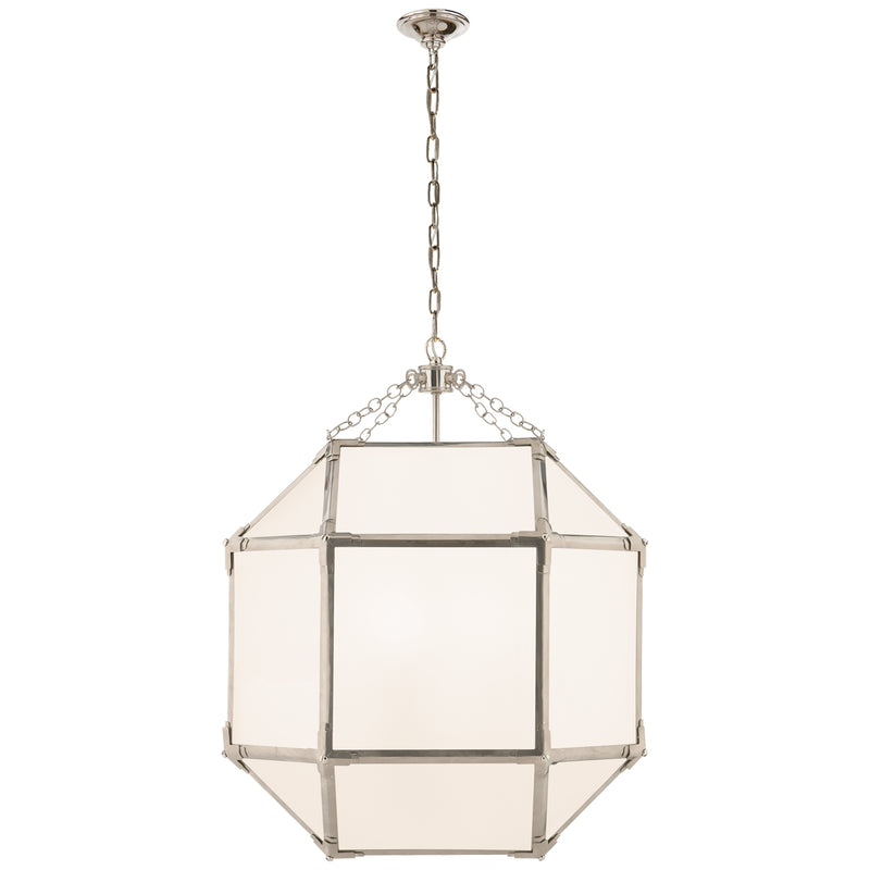 Visual Comfort Signature SK 5009PN-WG Three Light Lantern, Polished Nickel