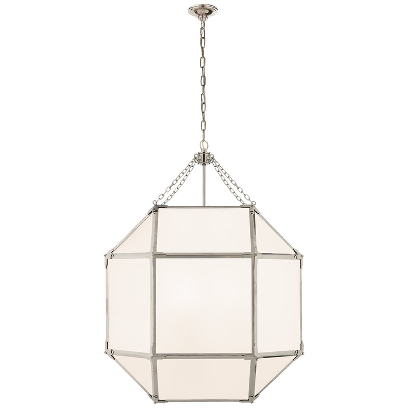 Visual Comfort Signature SK 5010PN-WG Three Light Lantern, Polished Nickel