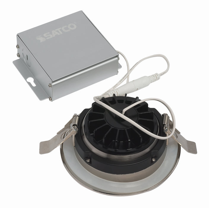 Satco S11620 LED Downlight, Brushed Nickel