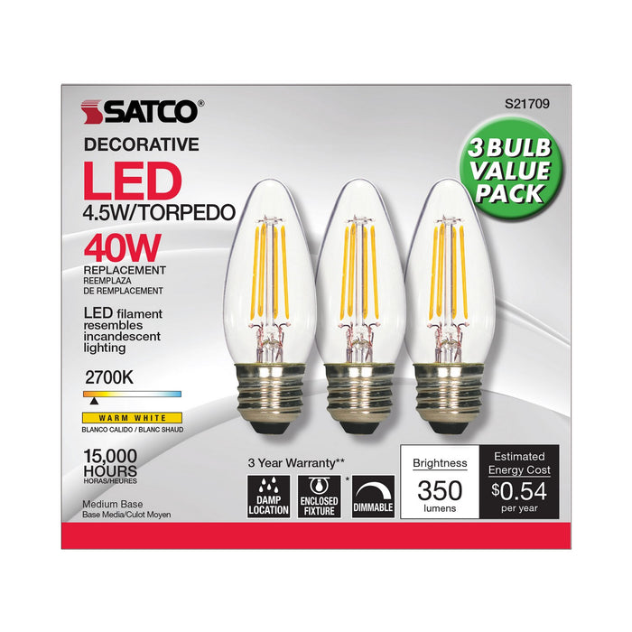 Satco S21709 Light Bulb, Clear