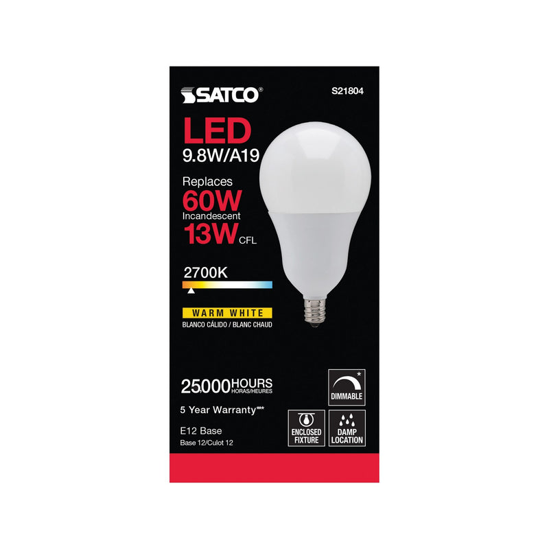 Satco S21804 Light Bulb, Frost
