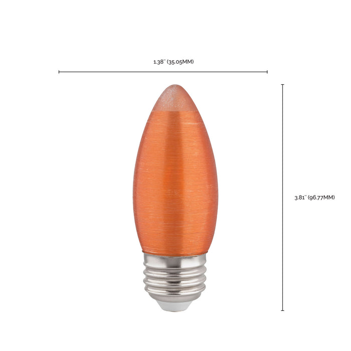 Satco S23407 Light Bulb, Spun Amber