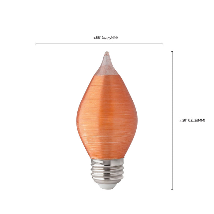 Satco S23412 Light Bulb, Spun Amber