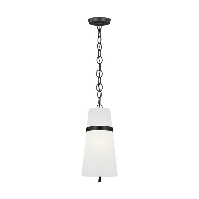 Visual Comfort Studio AP1161AI One Light Pendant, Aged Iron