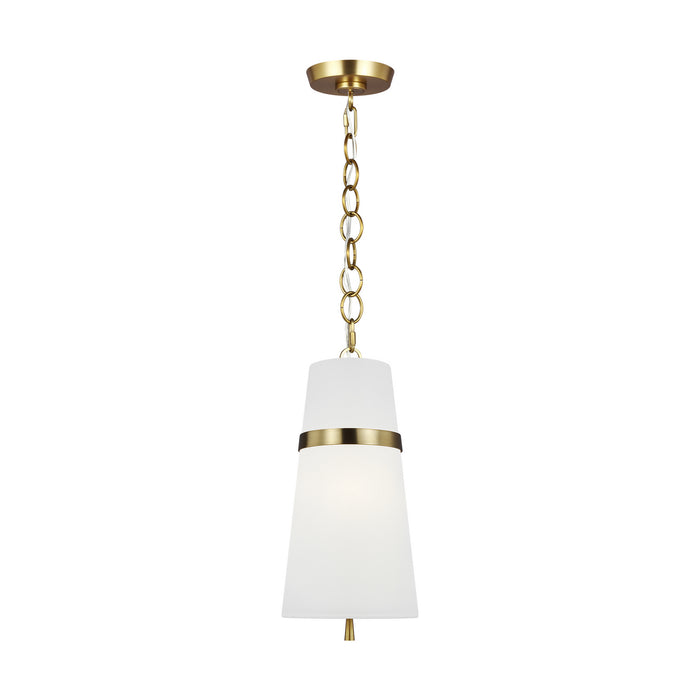 Visual Comfort Studio AP1161BBS One Light Pendant, Burnished Brass