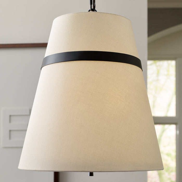 Visual Comfort Studio AP1173AI Three Light Pendant, Aged Iron