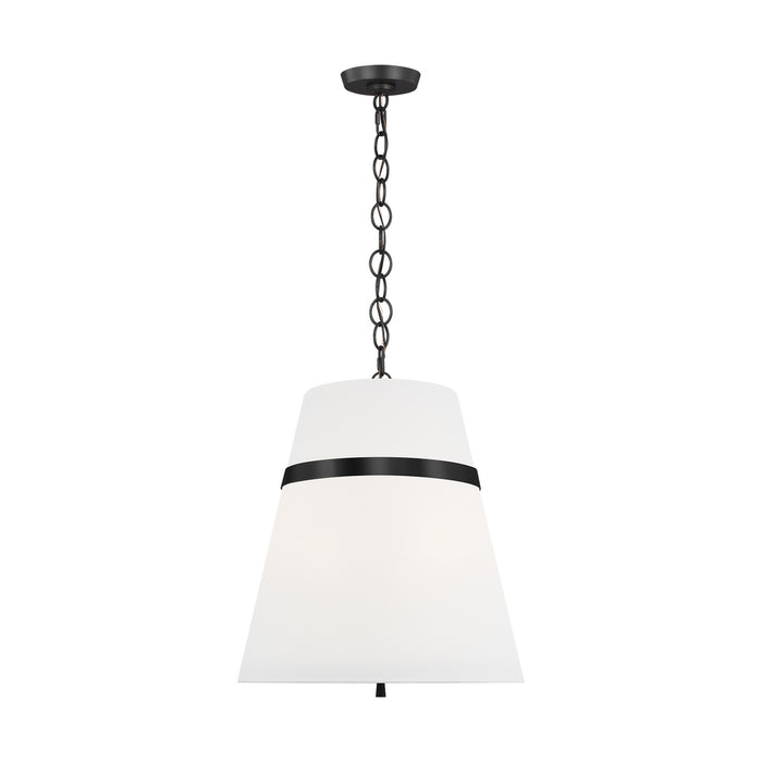 Visual Comfort Studio AP1173AI Three Light Pendant, Aged Iron