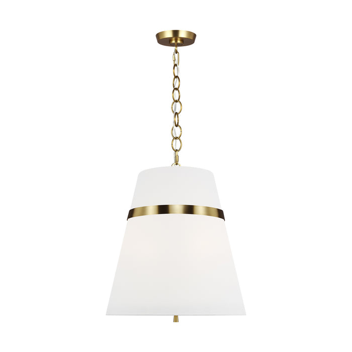 Visual Comfort Studio AP1173BBS Three Light Pendant, Burnished Brass