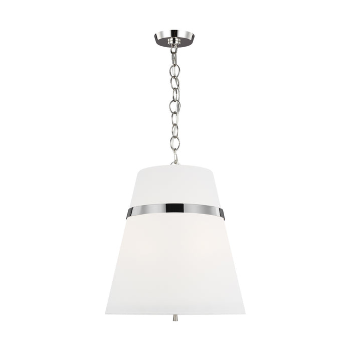 Visual Comfort Studio AP1173PN Three Light Pendant, Polished Nickel