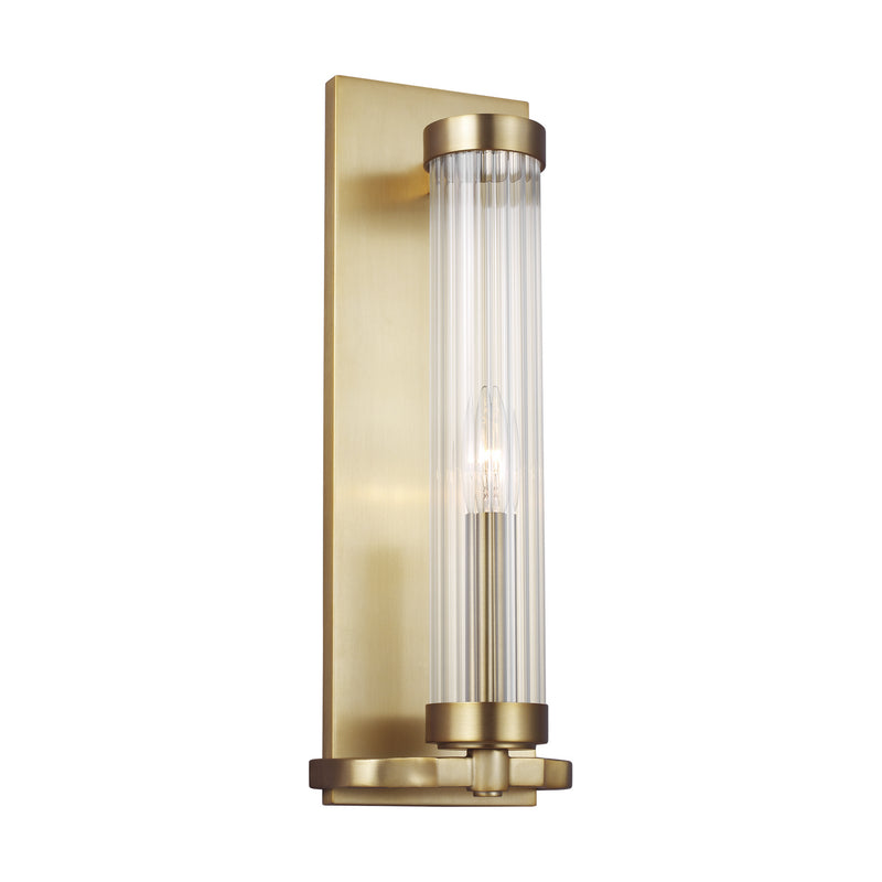 Visual Comfort Studio AW1041BBS One Light Wall Sconce, Burnished Brass