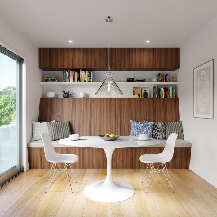 Visual Comfort Studio CP1031PN One Light Pendant, Polished Nickel